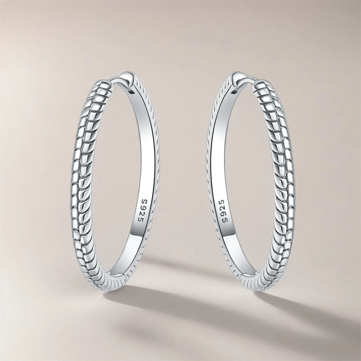Sterling Silver Minimalist Hoop Earrings