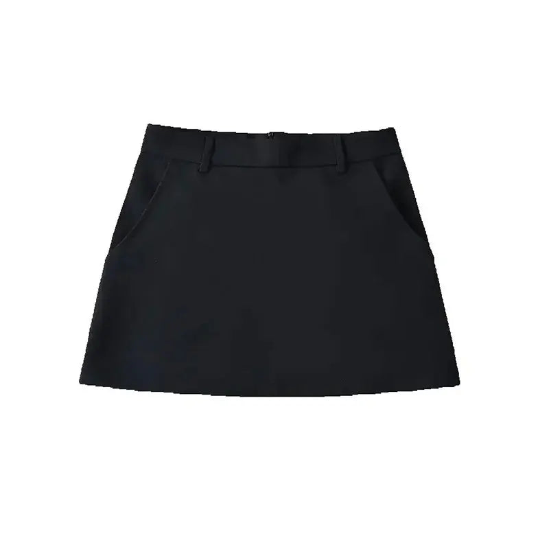 Women's High Waist A-Line Mini Skirt
