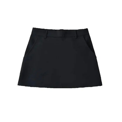 Women's High Waist A-Line Mini Skirt