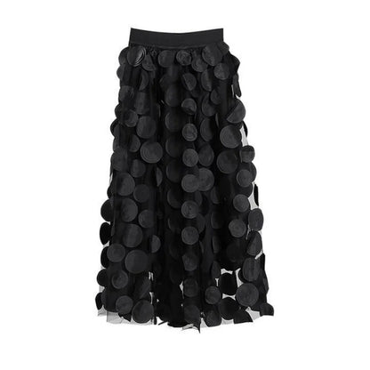 Women's Vintage Polka Dot Tulle Mesh Skirt