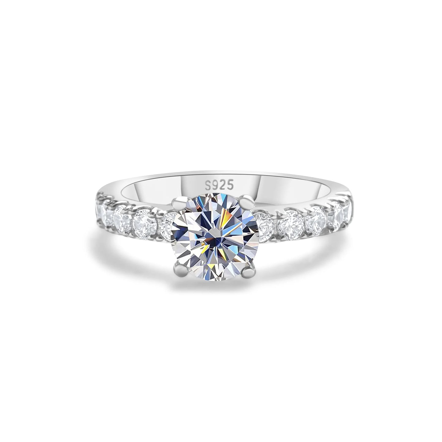 1.0 Carat Moissanite Engagement Ring 