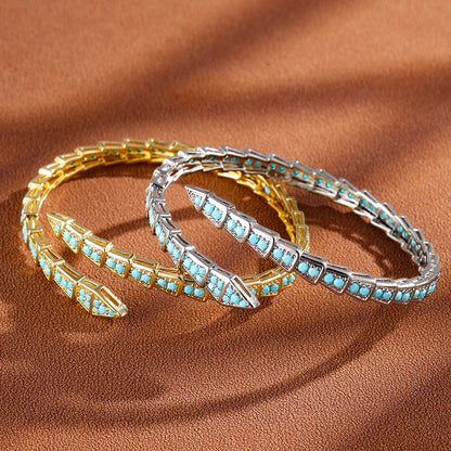 Fashion Inlaid Zirconia Open Bracelet for Women