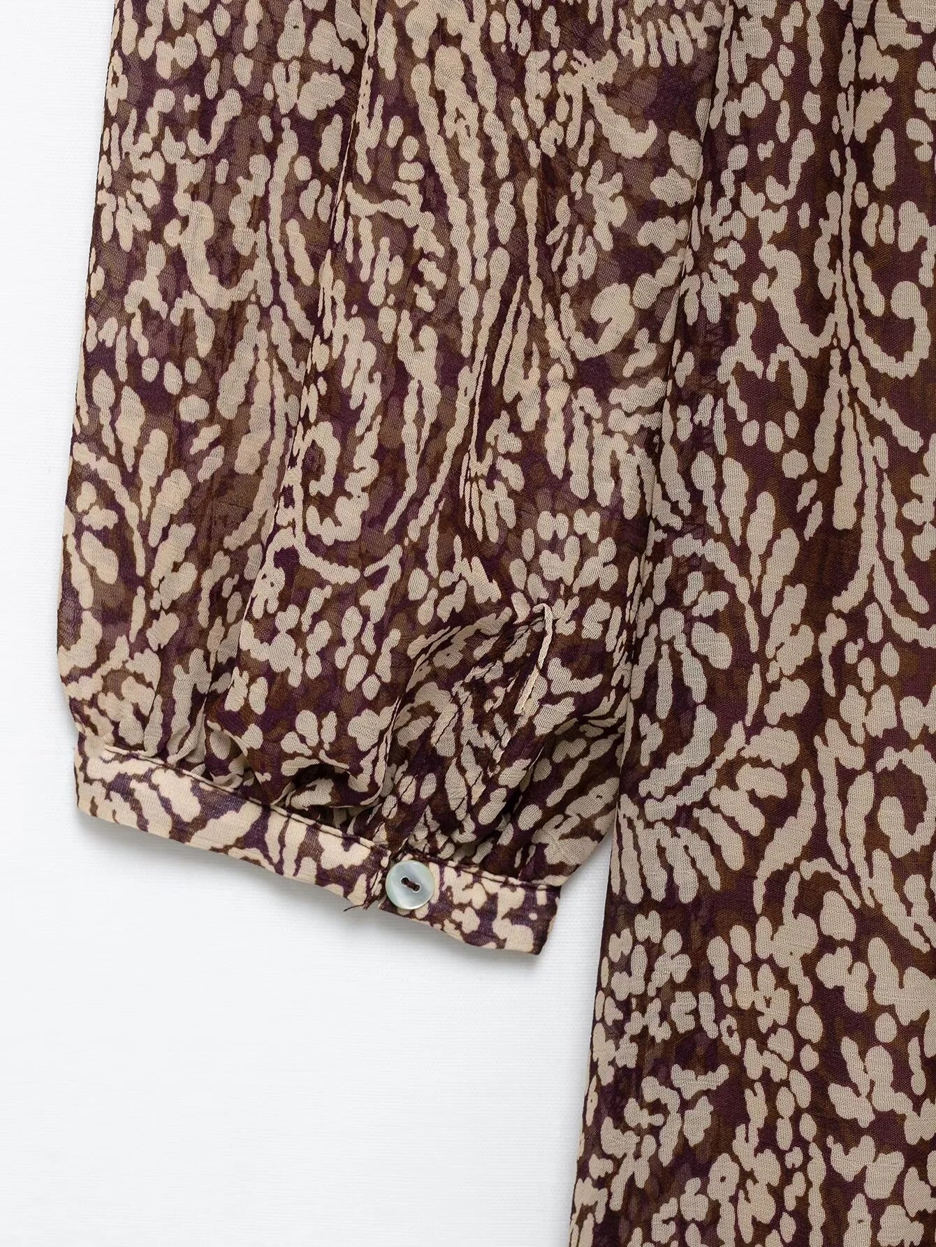 Spring Retro V-Neck Midi Dress